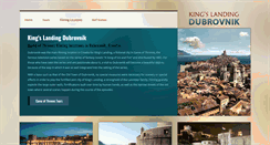 Desktop Screenshot of kingslandingdubrovnik.com