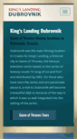 Mobile Screenshot of kingslandingdubrovnik.com