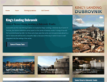 Tablet Screenshot of kingslandingdubrovnik.com
